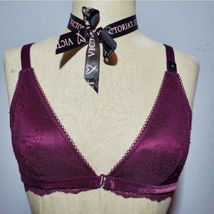 VS plunge lace bralette Small NWT